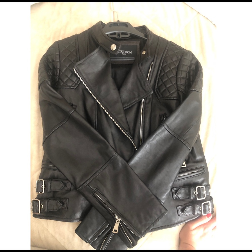Black leather jacket - Picture 6 of 9